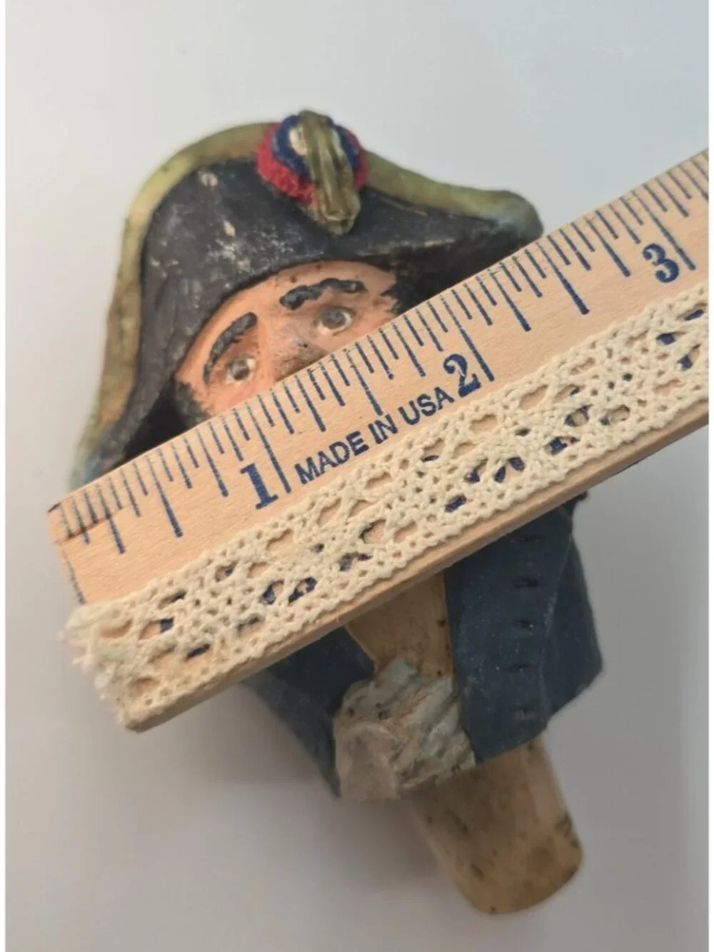 Vintage G.A.O. Napoleon Bonaparte Cork Wine Bottle Stopper Signed Numbered